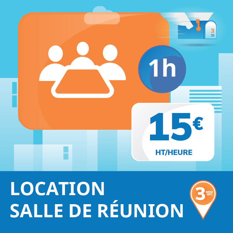 Location de notre salle de réunion (à l'heure)