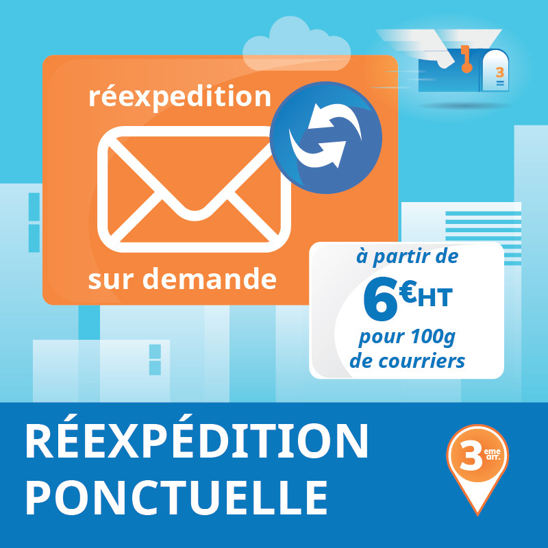 Réexpédition ponctuelle de tous vos courriers