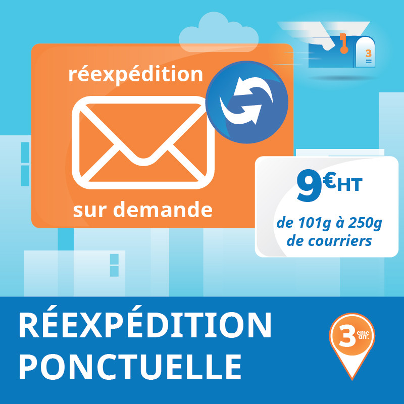 Réexpédition ponctuelle de tous vos courriers